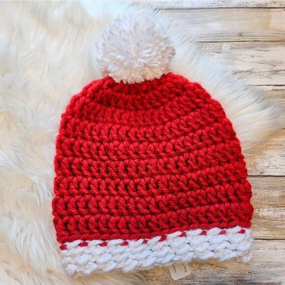 Adult 21" Hat, Slouchy Pom Pom Santa Hat - Picture 1 of 2